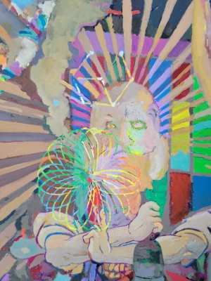 Smoke — Gouache on 140 lb cold press paper painting by Ben Banker, Smoke series